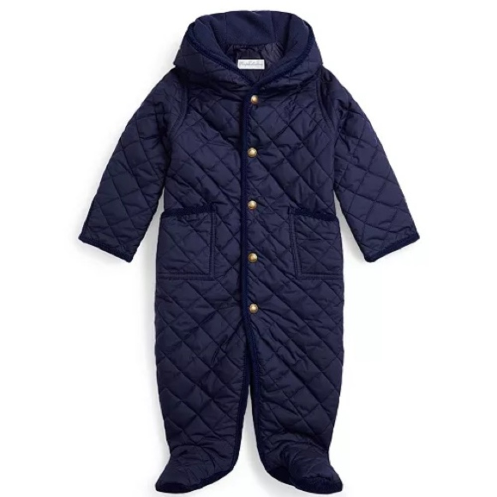 POLO RALPH LAUREN Baby Boys Water-Repellent Hooded Barn Bunting One Piece